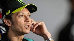 Rossi Valentino (ita), Petronas Yamaha SRT, YZR-M1, portrait conference de presse, press conference during the 2021 Moto GP Gran Premio d&#039;Italia Oakley, Italian Grand Prix from May 28 to 30, 2021 on Autodromo Internazionale del Mugello, in Italy - Photo Studio Milagro / DPPI
 AFP7 
 28/05/2021 ONLY FOR USE IN SPAIN