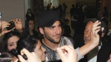 <b>ACLAMADO. </b>Higuaín aterrizó en Argentina y generó una gran expectación, sus goles con el Madrid no han pasado desapercibidos en su país.
