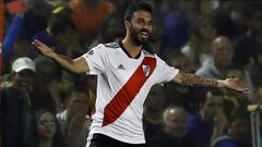 Así fue el golazo de Scocco en el Superclásico: a la escuadra