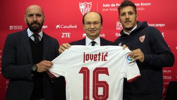 Jovetic, presentado: ya es nuevo jugador del Sevilla