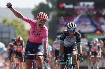 El ciclista danés, Magnus Cort Nielsen, ganador de la etapa de hoy. 