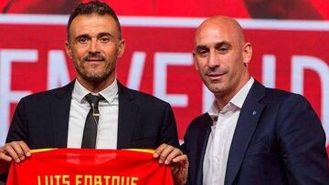 Luis Enrique, en su primera presentación como seleccionador español.