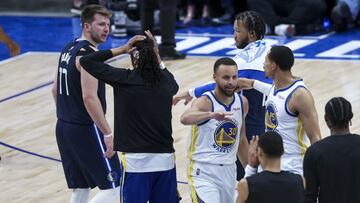 Los Warriors desgastaron a unos cansados Mavericks con rebote, experiencia y veteranía. Curry hizo de las suyas y Wiggins se salió. Doncic, al borde de la eliminación.