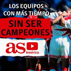 Clubes con la racha más larga sin ser campeón de Liga MX