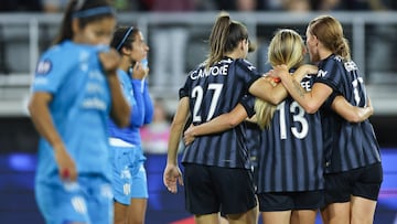Brittany Ratcliffe of Washington during the Group Stage B match between Washington Sprit and Monterrey as part of the Concacaf W Champions Cup 2025-2026 at Audi Field Stadium on October 15, 2025 in Washington United States.