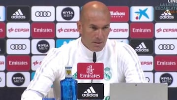 Zinedine Zidane: "No pensamos que la Liga ya está perdida"