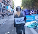 Los incidentes en el final de La Vuelta dejan 22 policías heridos y dos detenidos