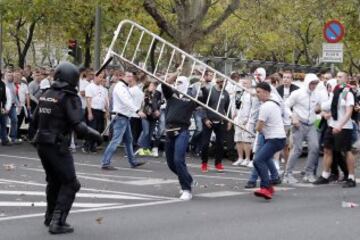 Legia hooligans involved in violent clashes at Bernabeu