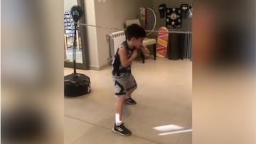 El nuevo video del pequeño boxeador de 6 años que rompió las redes