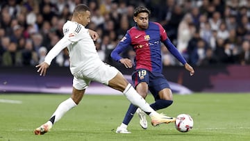 Mbappé y Lamine, en un Clásico.
