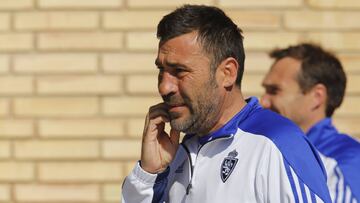 Raúl Agné, técnico del Real Zaragoza.