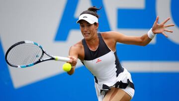 Tennis - WTA Premier - Aegon Classic - Edgbaston Priory Club, Birmingham, Britain - June 22, 2017   Spain&#039;s Garbine Muguruza in action during her second round match against USA&#039;s Alison Riske   Action Images via Reuters/Peter Cziborra