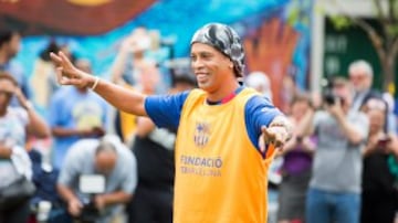 Ronaldinho ha sido la principal estrella del evento.