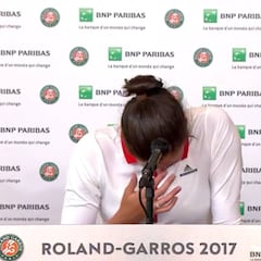 Muguruza, hundida: "El público debería haber sido un poco más respetuoso conmigo..."