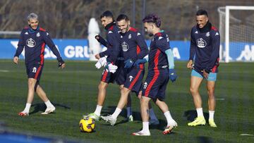 Entrenamiento Deportivo de La Coruña. Lucas Pérez Mella Cristian Herrera