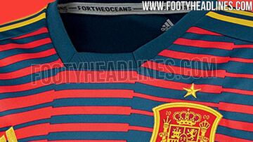 ¿Será esta la camiseta con la que España calentará en Rusia?