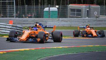 Los McLaren no lo están haciendo bien en Spa.