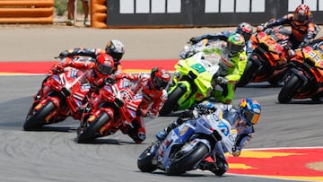 Álex Márquez lidera la parrilla de MotoGP en Aragón.