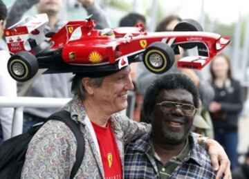 Sombreros, gorros y cintas en la F1