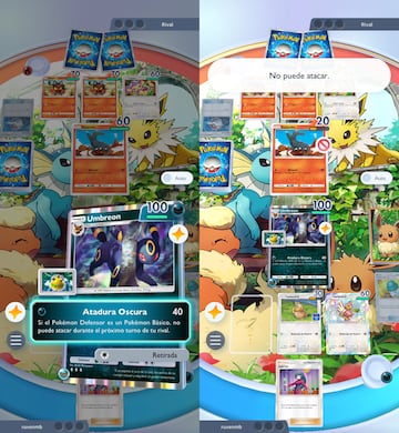 pokemon tcg pocket arboleda de eevee umbreon