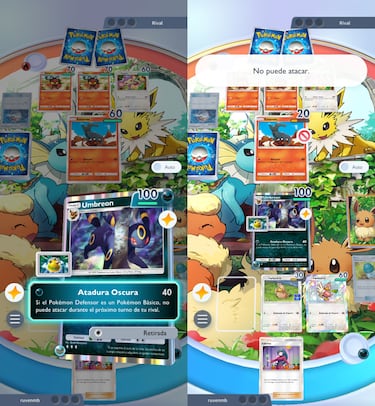 El Umbreon de Arboleda de Eevee en Pokémon TCG Pocket tiene un as en la manga que puede bloquear por completo a tu rival