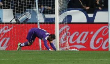 0-2. Sergio García se lesionó depués de marcar el segundo tanto perico.