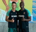 Cristiano se pone a punto con el atleta más rápido de Europa