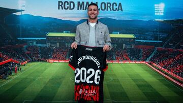 Dani Rodríguez, centrocampista del RCD Mallorca, renovado hasta 2026.