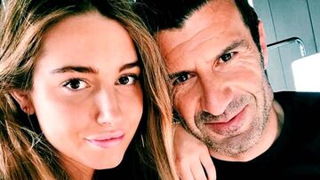 Luis Figo y su hija Daniela en Instagram por su 18 cumplea&ntilde;os