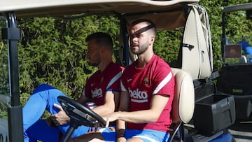 Pjanic, durante la pretemporada con el Barcelona. 