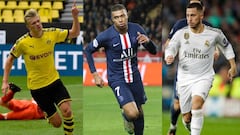 Haaland, Mbapp&eacute; y Hazard, el tridente so&ntilde;ado para el nuevo Bernab&eacute;u. 