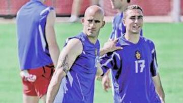 <b>EL CAPITÁN. </b>Nunes, en el entrenamiento de ayer en Son Moix.