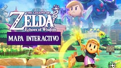 Mapa interactivo de The Legend of Zelda: Echoes of Wisdom: todos los Corazones, Frascos Feéricos, Gran Hada...