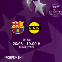 El Barcelona ya conocer los horarios de los cuartos ante LSK