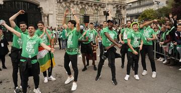 La fiesta conjunto racinguista tras el ascenso a segunda.