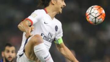 Zlatan Ibrahimovic del Paris Saint-Germain.