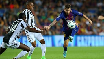 Messi frente a la Juventus.