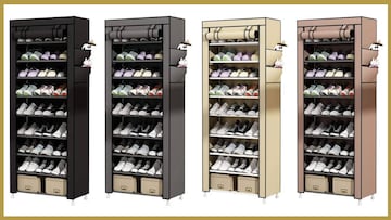 Encontramos este zapatero superventas en cuatro colores y con espacio para 27 pares