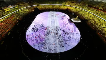 Tokyo 2020 Olympics - The Tokyo 2020 Olympics Opening Ceremony - Olympic Stadium, Tokyo, Japan - July 23, 2021. General view of the athletes&#039; parade at the opening ceremony REUTERS/Fabrizio Bensch