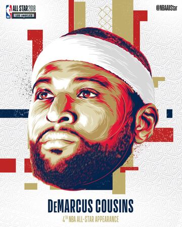 DeMarcus Cousins (New Orleans Pelicans, 922.269). Cuarto All Star Game. El pívot ha encontrado su lugar en la NBA. Tras destacar en Sacramento, tiene ahora en Luisiana, y en su octava temporada, la oportunidad de jugar sus primeros Playoffs. Su pareja con