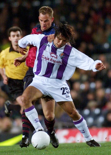 Tras seis años de carrera en Japón, en enero de 2000 fue cedido al Real Valladolid Club de Fútbol, por lo que se convirtió en el primer futbolista japonés en militar en la Primera División española.