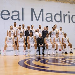 Foto oficial del Real Madrid de baloncesto