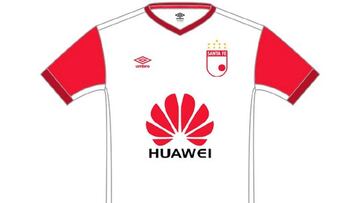 Camiseta suplente de Santa Fe para el 2017