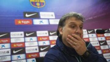 Martino, en sala de prensa.