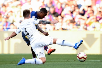 Barcelona 1-0 Boca Juniors | Malcom se marchó por la izquierda, encaró a Buffarini, con un amago se lo quitó de en medio y le metió un latigazo que se pasó por debajo de las manos de Andrada.