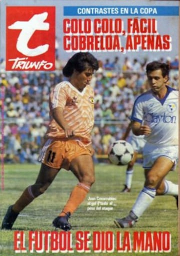 Juan Covarrubias jugó la Copa Libertadores del 1983 con Cobreloa y la Copa América del 1989 con la selección chilena.