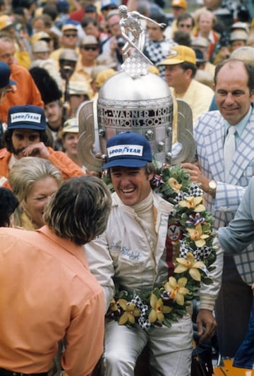 A este campeón de la CART de 1980 tres triunfos en la Indy 500 le convirtieron en leyenda del automovilismo estadounidense, pero no es el único trío de victorias históricas que tiene en su palmarés: fue el primero en ganar las 500 Millas de Indy, de Pocono y de Michigan.