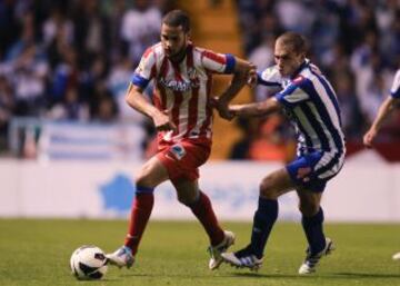 Mario Suárez y Alex Bergantiños.