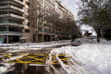 Madrid empieza a recuperarse después de la nevada histórica. 