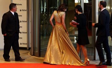 La alfombra roja y los invitados a la boda de Messi y Antonella